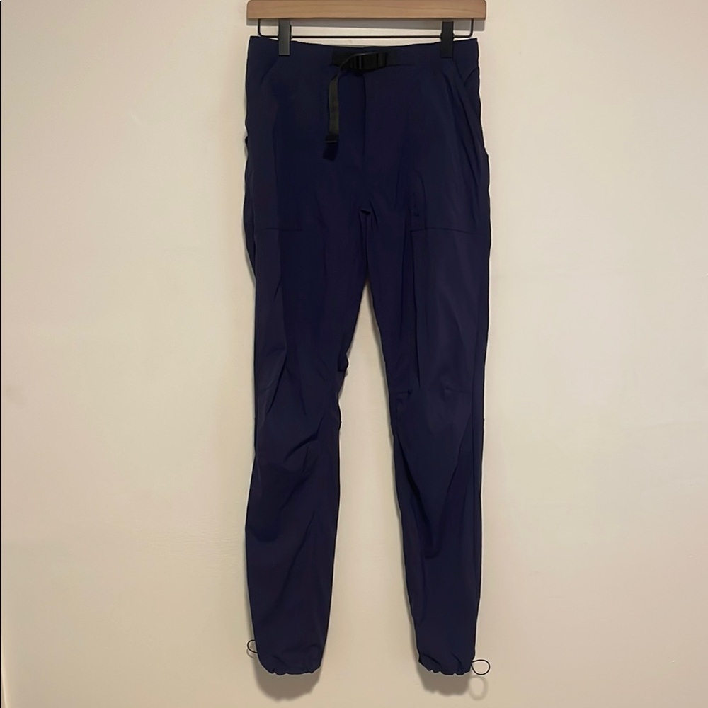 Topo Designs Size Small Women’s Tech Pants Blue with Elastic Cuffs